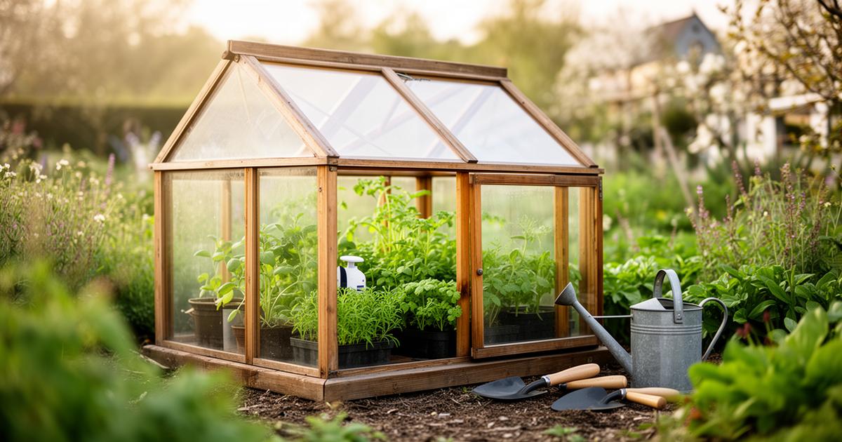 Mini-Gewächshaus im Vintage-Stil – Charme und Funktionalität für Ihren Garten