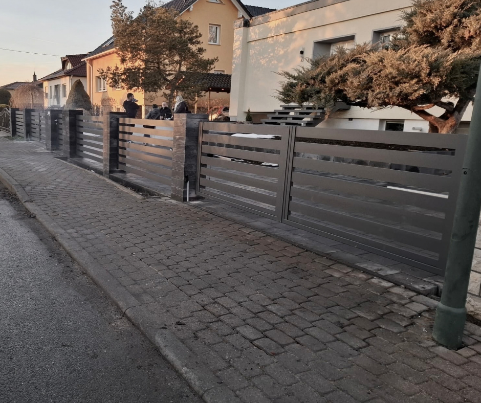 Moderne Aluminiumzäune