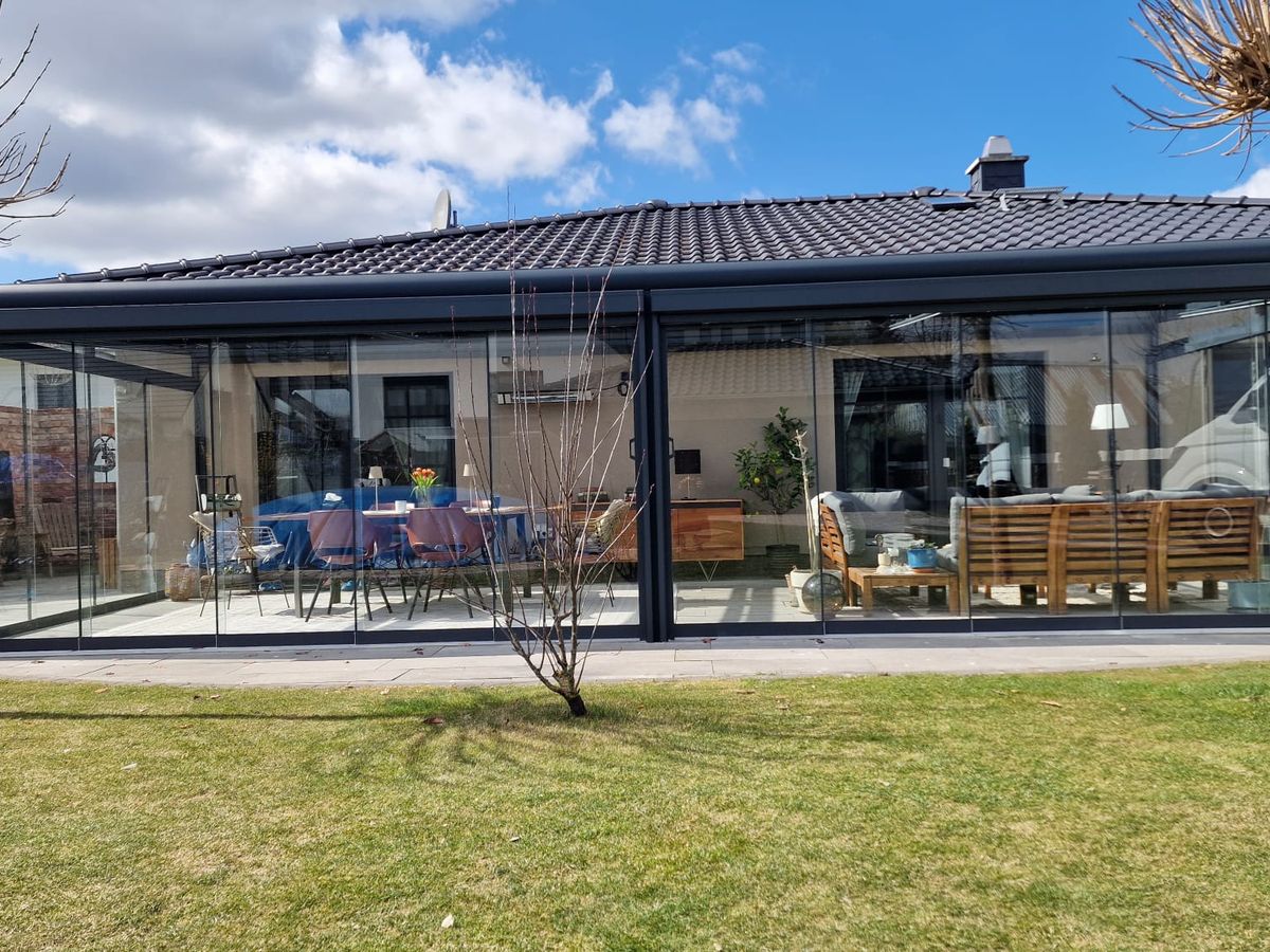 Wintergarten Glas Modern Anthrazit – Foto vom Anbieter HOLZ UND ALUBAU ŁUKASZ DWORAK